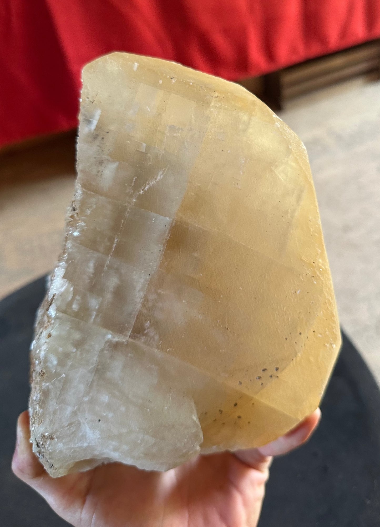 GIGANTIC Honey Calcite Specimen Approx. 9 lbs