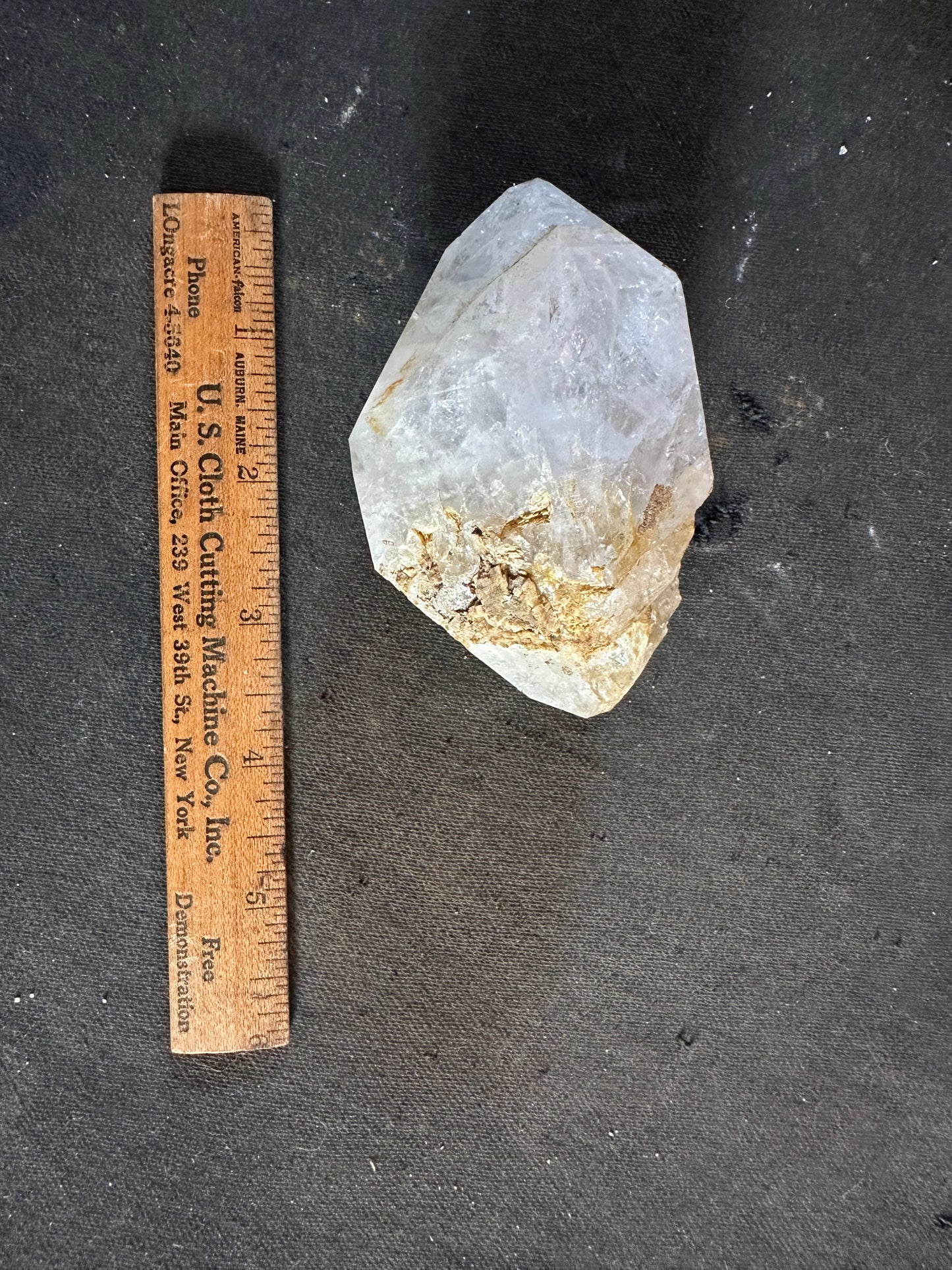 "Milky" Herkimer Diamond Crystal "Palmer" Approx.  .75 lbs