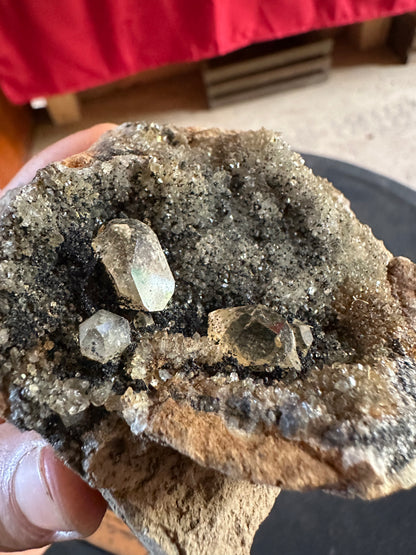 Druzy/In-Matrix Crystal Herkimer Diamond Specimen