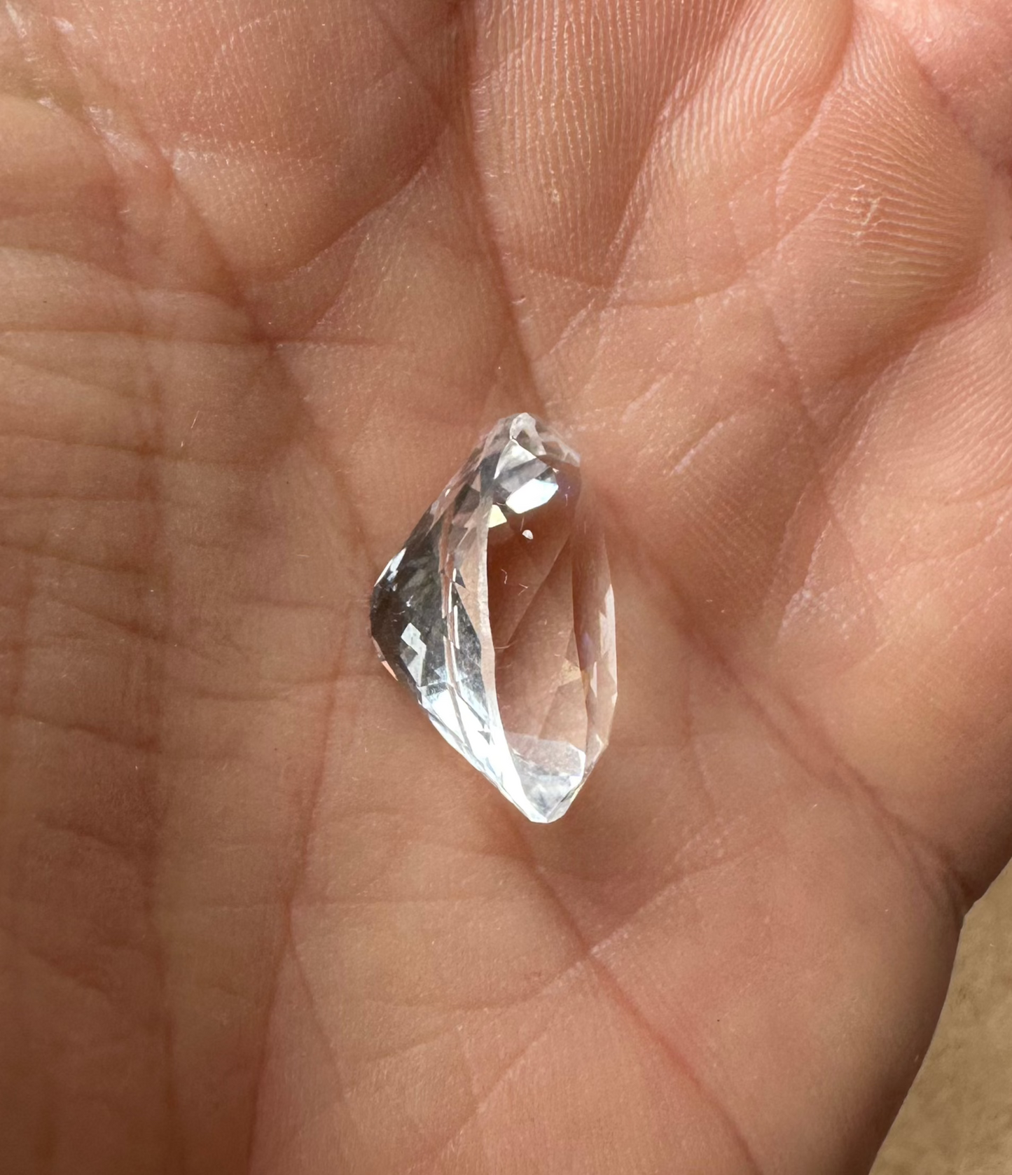 Professionally Faceted High Quality Herkimer Diamond Gemstone 10.10 ct