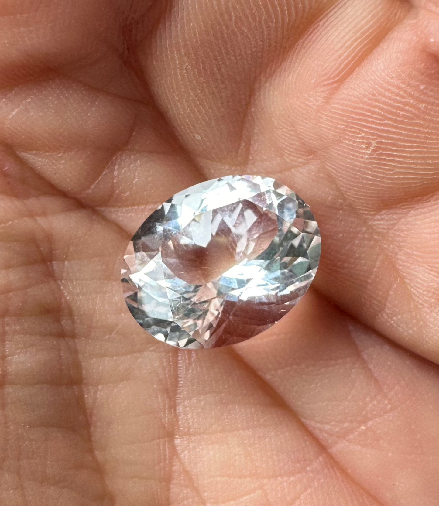 Professionally Faceted High Quality Herkimer Diamond Gemstone 9.75 ct