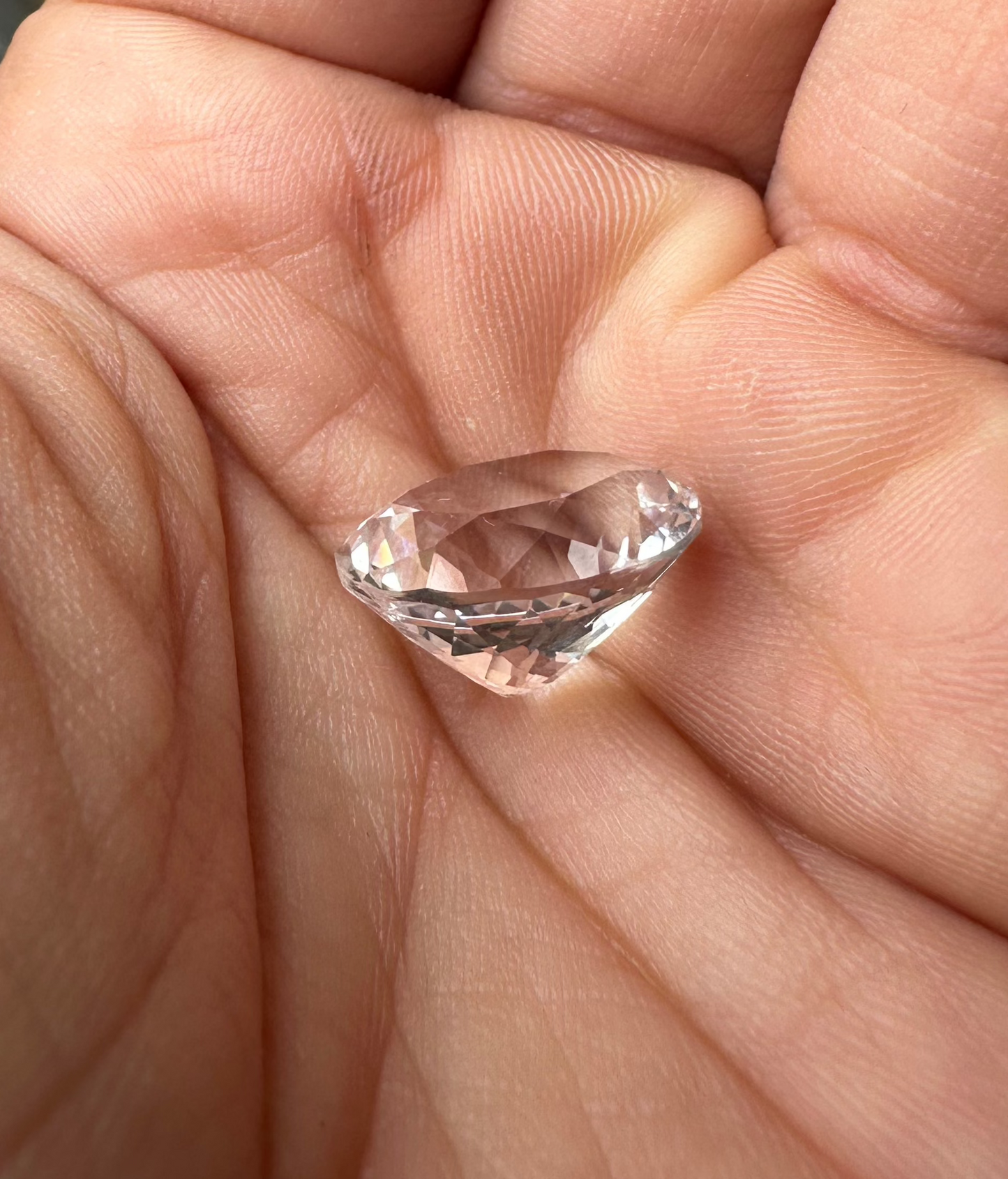 Professionally Faceted High Quality Herkimer Diamond Gemstone 9.75 ct