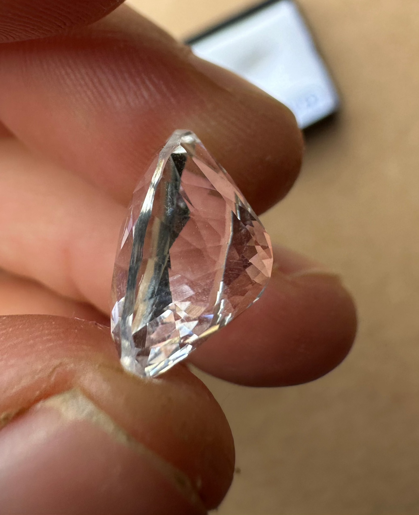 Professionally Faceted High Quality Herkimer Diamond Gemstone 5.57 ct