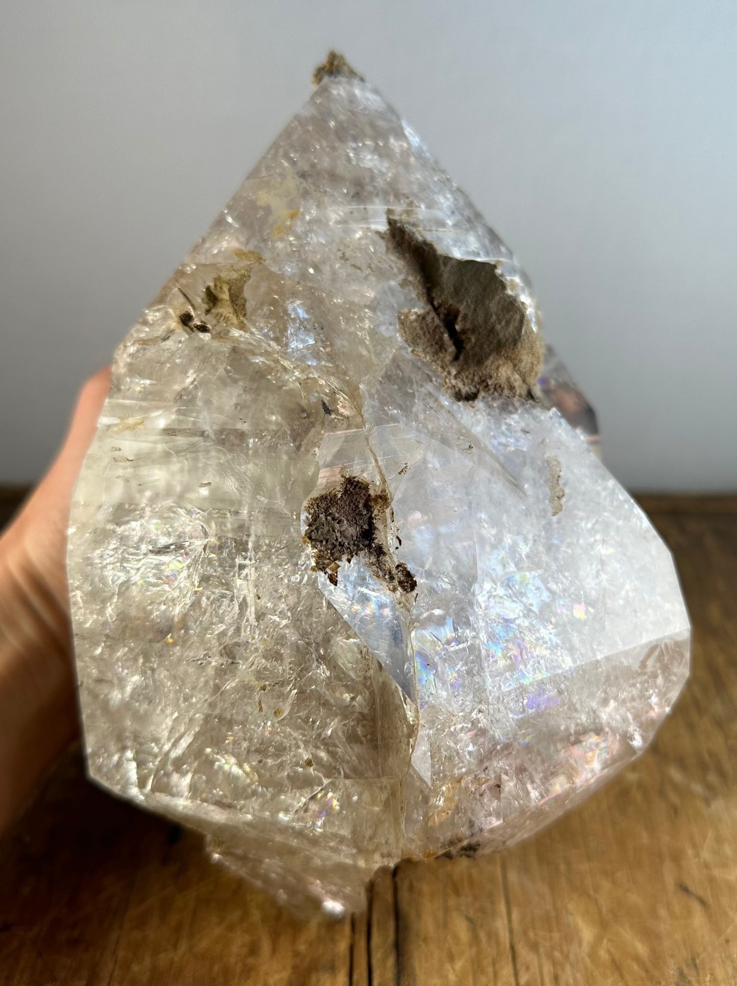 Repaired Herkimer Diamond Crystal "Goonie" Approx. 6.67 lbs