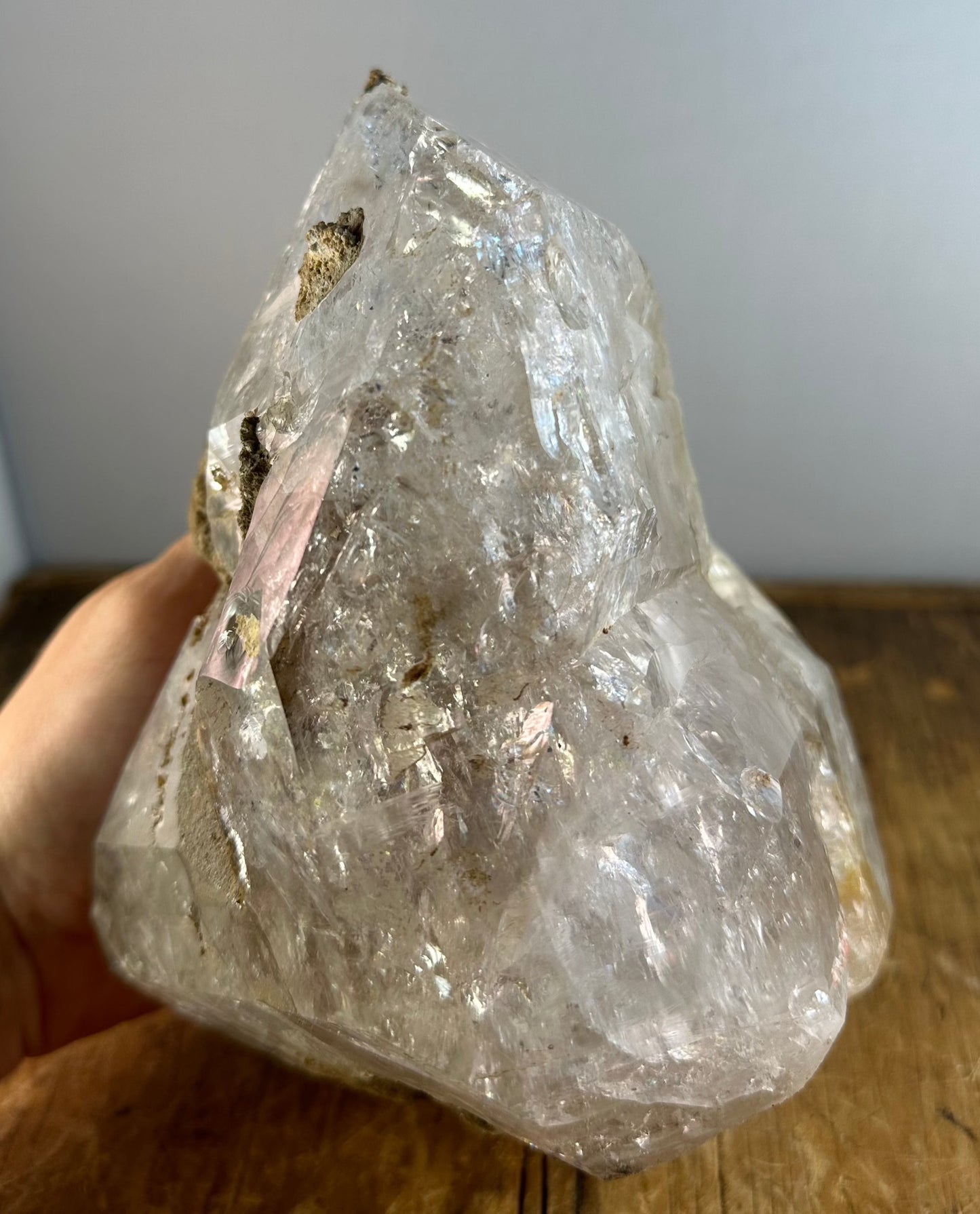 Repaired Herkimer Diamond Crystal "Goonie" Approx. 6.67 lbs