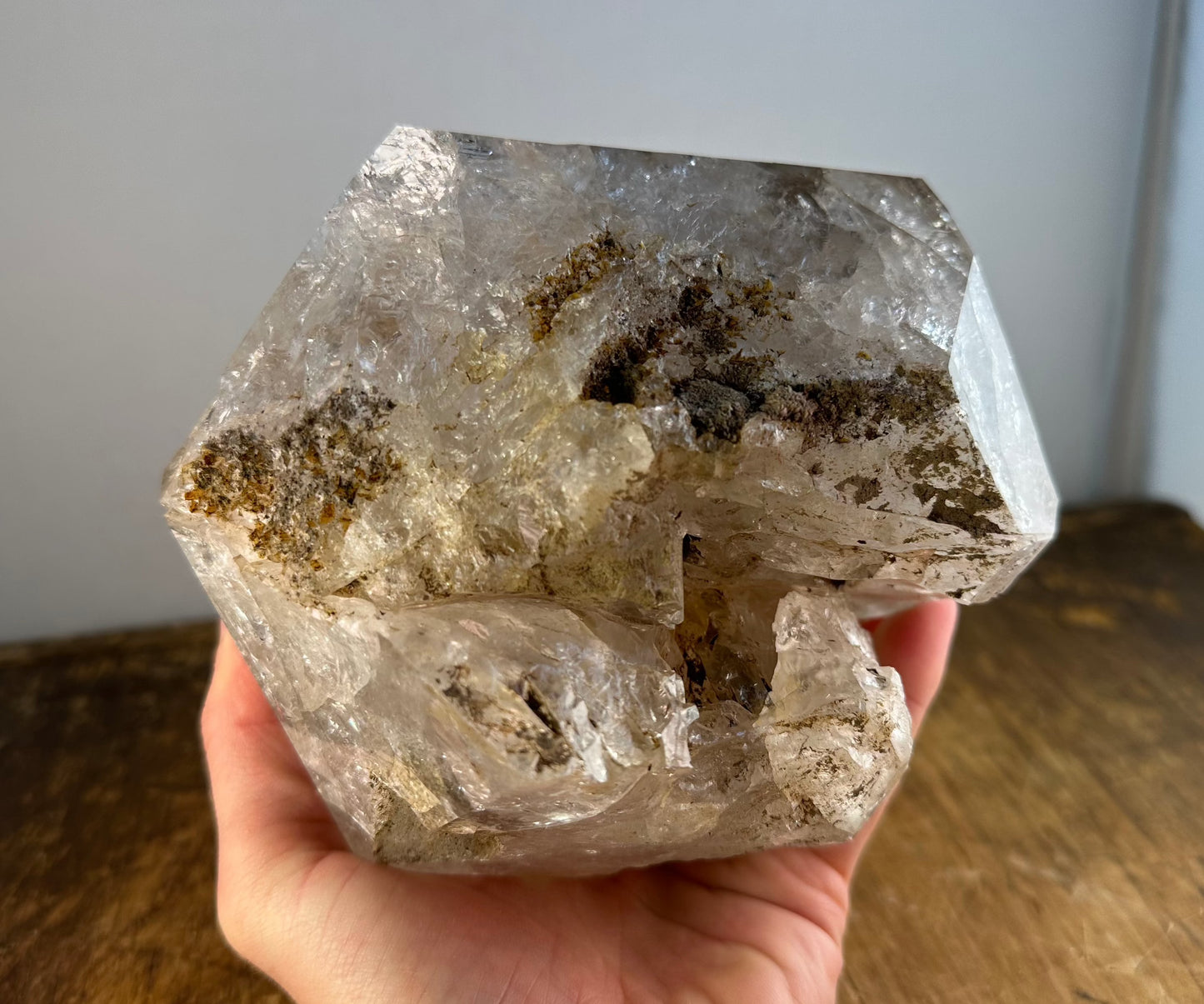 Repaired Herkimer Diamond Crystal "Goonie" Approx. 6.67 lbs