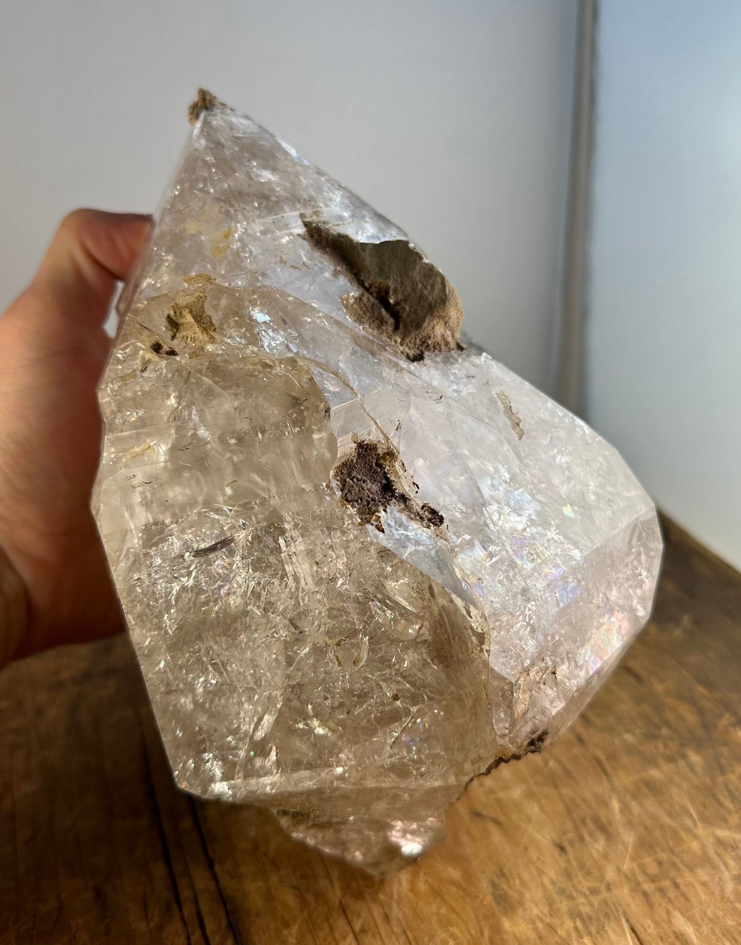 Repaired Herkimer Diamond Crystal "Goonie" Approx. 6.67 lbs