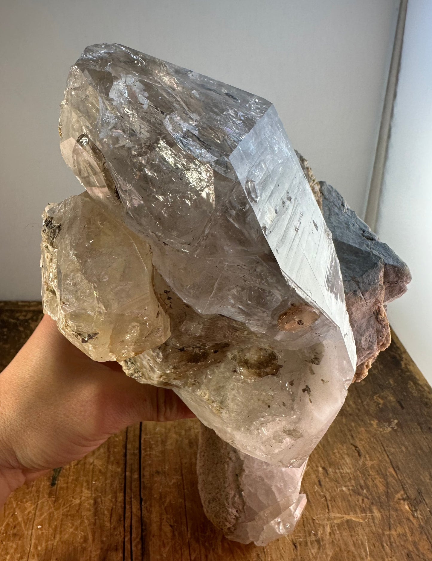 "Milky" Herkimer Diamond "Goonie" Cluster Approx. 10.05 lbs