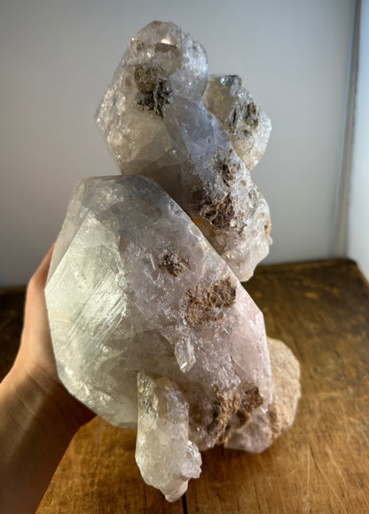 "Milky" Herkimer Diamond "Goonie" Cluster Approx. 10.05 lbs