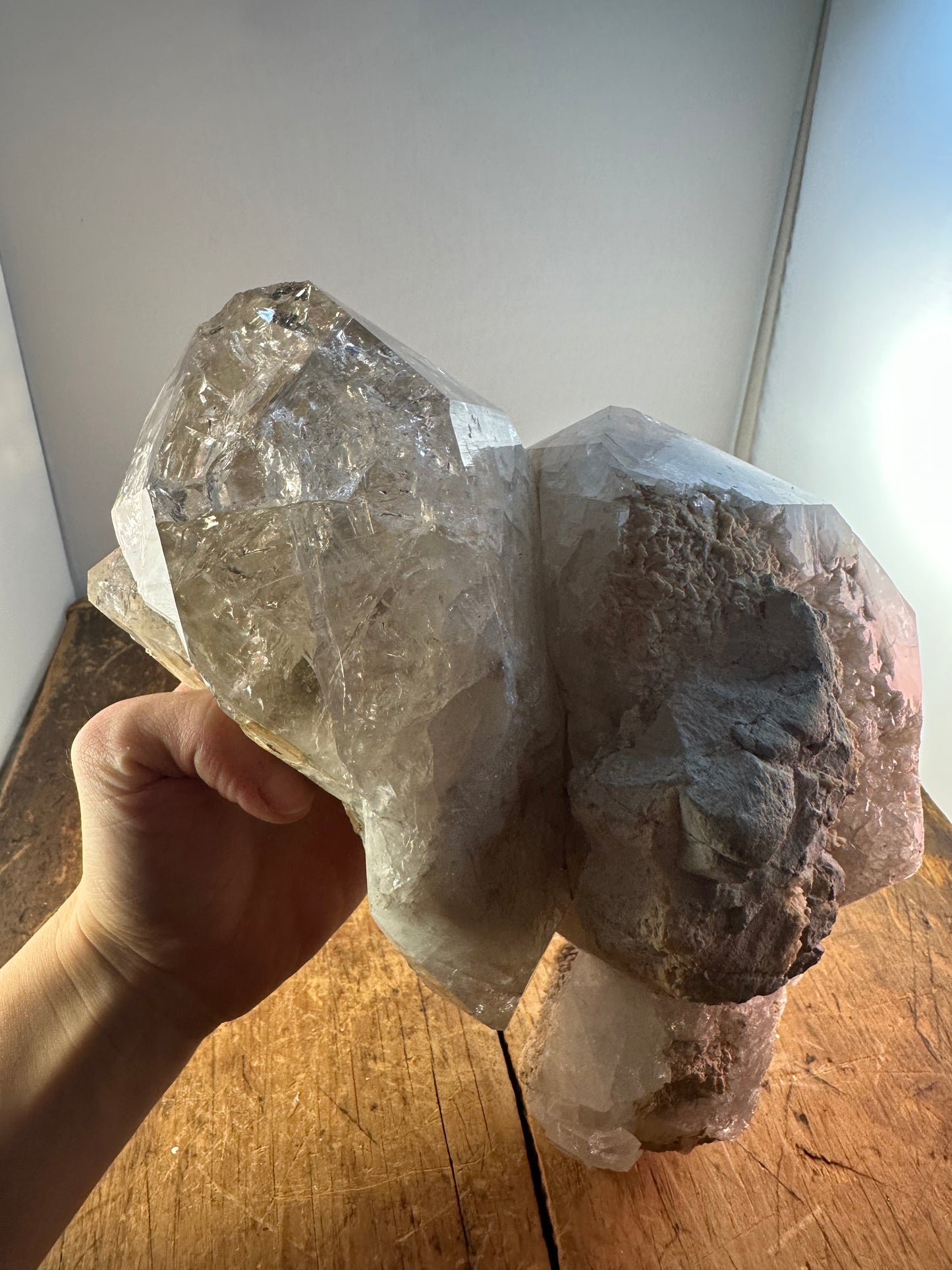 "Milky" Herkimer Diamond "Goonie" Cluster Approx. 10.05 lbs