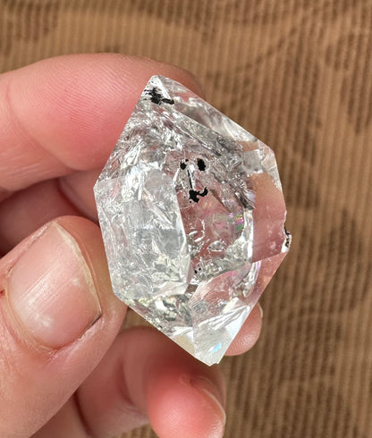 Very Nice Water Clear Herkimer Diamond Crystal w/ Inclusions Approx. 14g