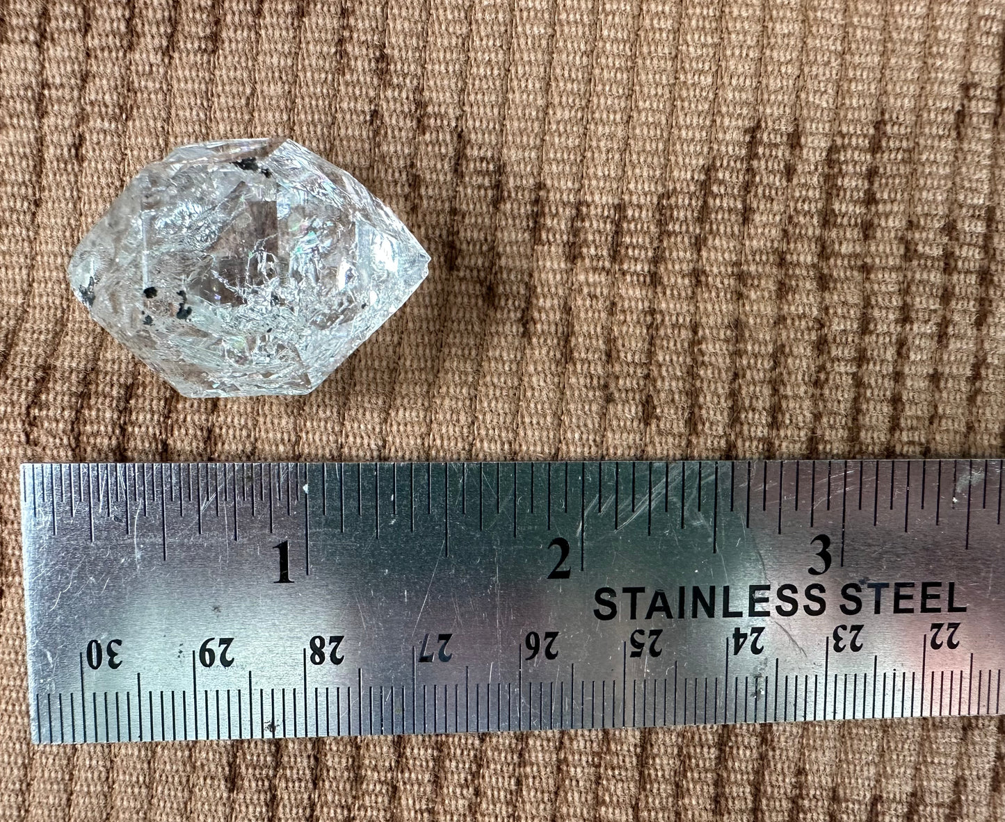 Very Nice Water Clear Herkimer Diamond Crystal w/ Inclusions Approx. 14g