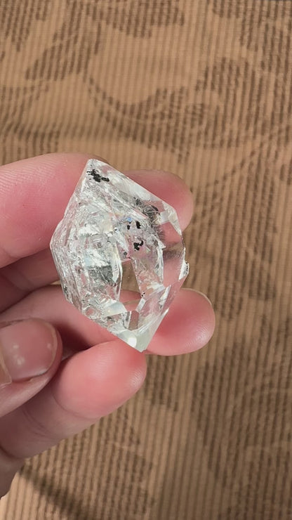 Very Nice Water Clear Herkimer Diamond Crystal w/ Inclusions Approx. 14g