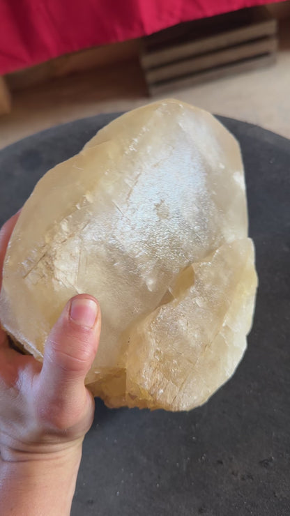 GIGANTIC Honey Calcite Specimen Approx. 9 lbs