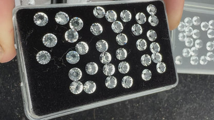 Faceted Herkimer Diamond Rounds .23 ct, $25 EACH 4.1 mm